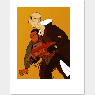 Bald Guy and Doc Chimp Posters and Art